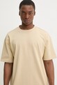 Хлопковая футболка HUGO бежевый 50516664