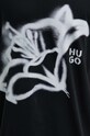 HUGO pamut póló 50516711 fekete