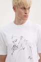 Bavlněné tričko HUGO bílá 50516724