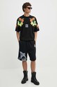HUGO tricou din bumbac 50517425 negru AW24