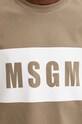 Бавовняна футболка MSGM 3740MM520.247798 зелений