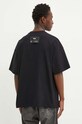 Odzież MSGM t-shirt bawełniany 3740MM134.247513 czarny