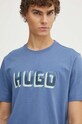 HUGO tricou din bumbac albastru 50516624