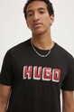 Хлопковая футболка HUGO чёрный 50516624