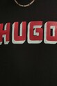 Хлопковая футболка HUGO 50516624 чёрный