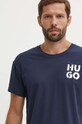 HUGO t-shirt lounge 50520463 granatowy AW24