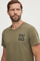 HUGO t-shirt lounge 50520463 zielony AW24