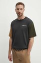 Хлопковая футболка Polo Ralph Lauren хлопок серый 710950137