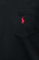 Βαμβακερό μπλουζάκι Polo Ralph Lauren 710707095 μαύρο
