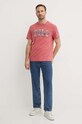 Бавовняна футболка Polo Ralph Lauren 710941855 рожевий AW24