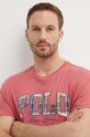 Бавовняна футболка Polo Ralph Lauren рожевий 710941855