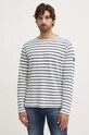 Polo Ralph Lauren longsleeve din bumbac cu modele bej 710941992