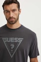 Guess t-shirt bawełniany ALINO szary Z4YI00.I3Z14