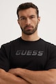 Bavlněné tričko Guess HOZIER černá Z4YI07.I3Z14