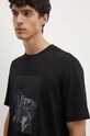 Pamučna majica Armani Exchange crna 6DZTLD.ZJ9JZ