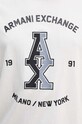 Bavlnené tričko Armani Exchange biela 6DZTLR.ZJLFZ