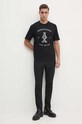 Bavlněné tričko Armani Exchange 6DZTLR.ZJLFZ černá AW24
