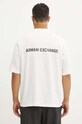Oblečenie Bavlnené tričko Armani Exchange 6DZTLS.ZJLFZ biela