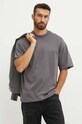 Armani Exchange tricou din bumbac 6DZTLS.ZJLFZ gri NC24