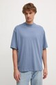 Îmbrăcăminte Armani Exchange tricou din bumbac 6DZTLS.ZJLFZ albastru