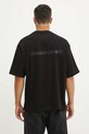 Bavlnené tričko Armani Exchange relaxed čierna 6DZTLS.ZJLFZ
