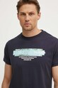 Guess t-shirt bawełniany granatowy M4YI03.I3Z14