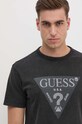 Guess t-shirt bawełniany czarny M4YI05.I3Z14