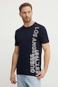 Guess t-shirt z elastanem granatowy M4YI34.J1314