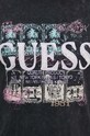 Βαμβακερό μπλουζάκι Guess μαύρο M4YI79.K9RM1