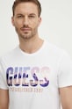 Guess t-shirt bawełniany biały M4YI83.K9RM1