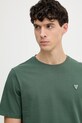 Guess t-shirt bawełniany zielony M4YI0A.KCCM1