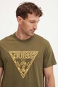 Guess t-shirt bawełniany zielony M4YI26.K8FQ4