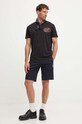 Βαμβακερό μπλουζάκι Guess M4YI92.K9RM1 μαύρο AW24