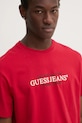Хлопковая футболка Guess Jeans красный M4YI42.K8FQ4