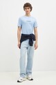 Хлопковая футболка Guess Jeans M4YI52.K8HM0 голубой SS25