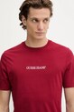 Guess Jeans t-shirt bawełniany bordowy M4YI52.K8HM0