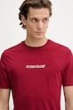 Guess Jeans t-shirt bawełniany bordowy M4YI52.K8HM0