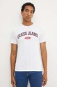 Guess Jeans tricou din bumbac alb M4YI57.K8HM0