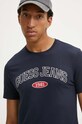 Guess Jeans t-shirt bawełniany granatowy M4YI57.K8HM0
