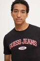 Бавовняна футболка Guess Jeans чорний M4YI57.K8HM0