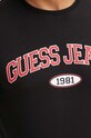Бавовняна футболка Guess Jeans M4YI57.K8HM0 чорний
