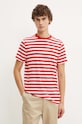 Tommy Jeans t-shirt bawełniany czerwony DM0DM20420