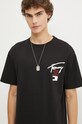 Tričko Tommy Jeans černá DM0DM18529