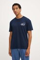 Бавовняна футболка Tommy Jeans темно-синій DM0DM18536