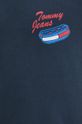 Îmbrăcăminte Tommy Jeans tricou din bumbac DM0DM18552 bleumarin