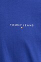 Бавовняна футболка Tommy Jeans DM0DM18555 блакитний
