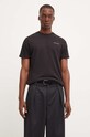 Бавовняна футболка Tommy Jeans DM0DM18555 чорний AW24