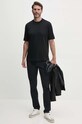 Emporio Armani tricou din bumbac 6D1TD1.1JPVZ negru AW24