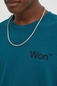 Won Hundred tricou din bumbac 3101.12063 turcoaz