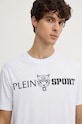 Хлопковая футболка PLEIN SPORT белый AADC.MTK7197.SJY001N